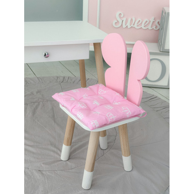 Подушка мягкая для детского стульчика 23х28, серая