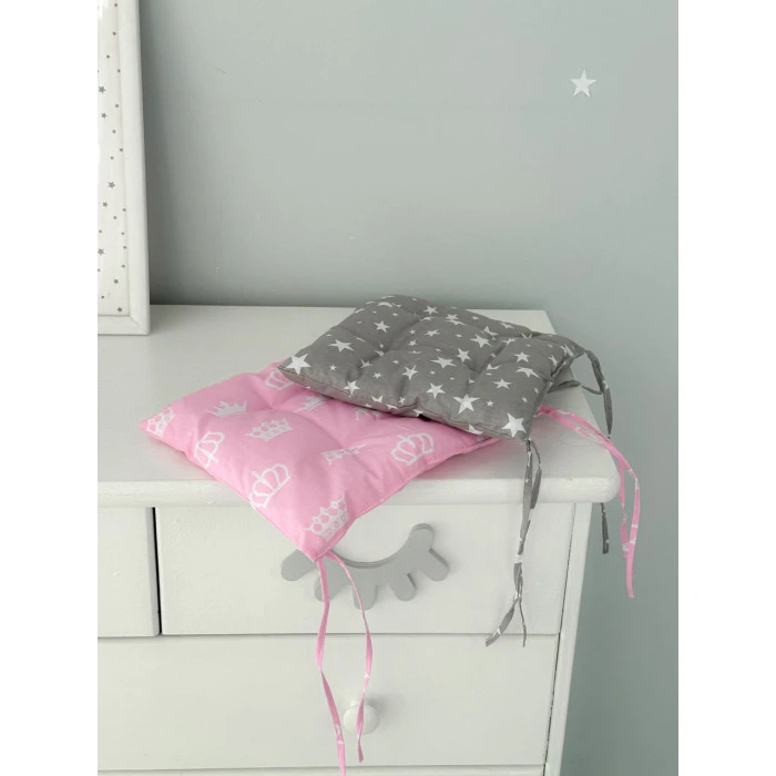 Подушка мягкая для детского стульчика 23х28, серая