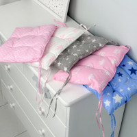 Подушка мягкая для детского стульчика 23х28, серая