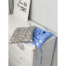 Подушка м'яка для дитячого стільчика 23х28, сіра
