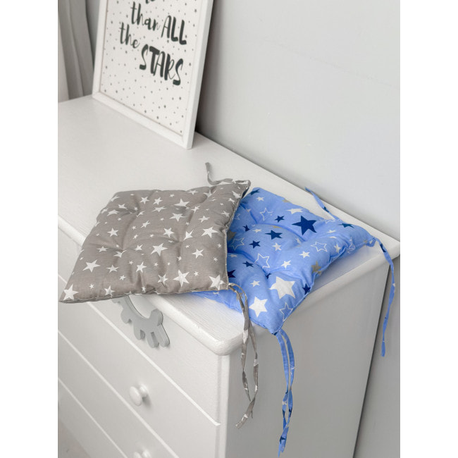 Подушка мягкая для детского стульчика 23х28, серая