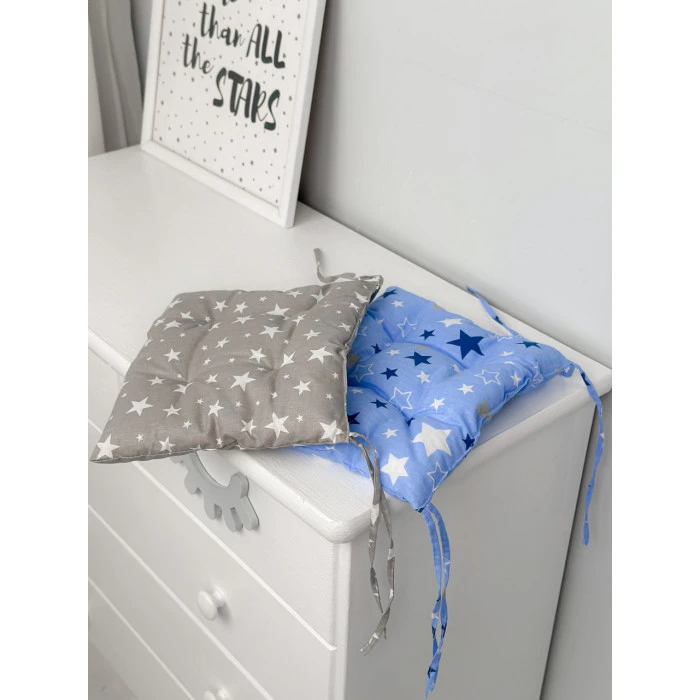 Подушка мягкая для детского стульчика 23х28, серая