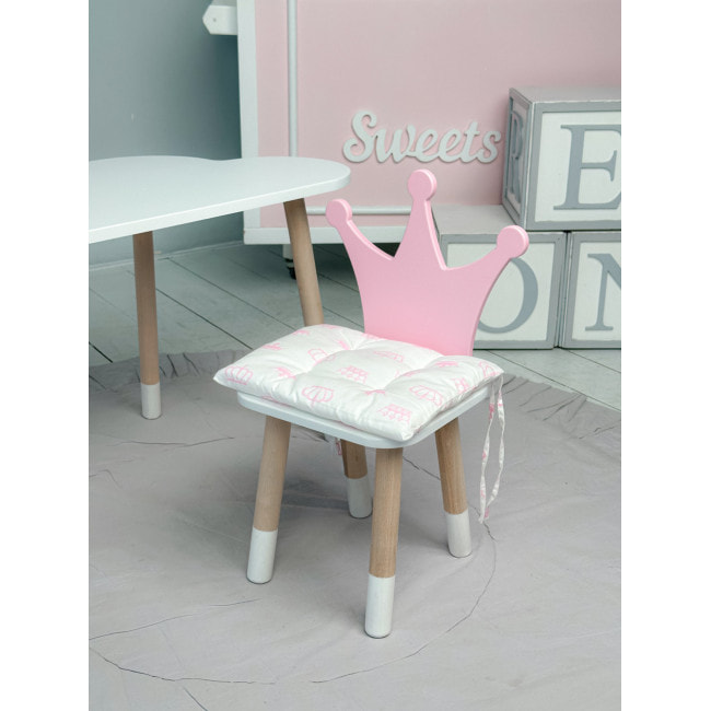 Подушка мягкая для детского стульчика 23х28, серая