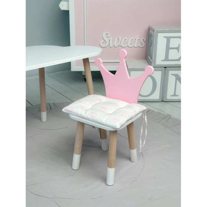 Подушка мягкая для детского стульчика 23х28, серая