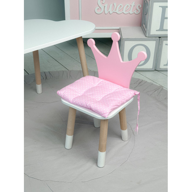 Подушка мягкая для детского стульчика 23х28, серая