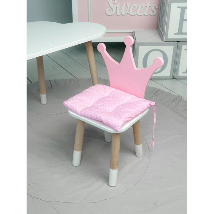 Подушка мягкая для детского стульчика 23х28, серая