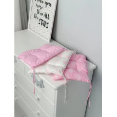 Подушка м'яка для дитячого стільчика 23х28, сіра