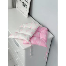 Подушка м'яка для дитячого стільчика 23х28, сіра