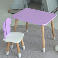 Дитячий стільчик метелик 26.5х26х25см, стілець у дитячу кімнату до 7 років, білий