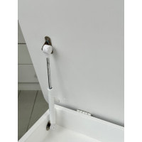 Столик с откидывающимся верхом 53х60х45 и стульчик корона 26.5х26х25, стол и стул для детей от 1 года, белый