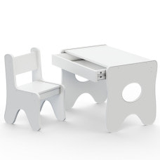 Столик и стульчик для ребенка 70×45×51, игровой детский стол и стул, белый