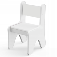 Стульчик для детской 55×37×33 детский удобный стул для игр, белый