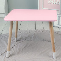 Детский прямоугольный столик 46х60х45, стол для детской, розовый