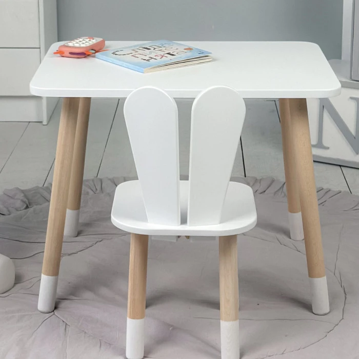 Дитячий прямокутний столик 46х60х45, стіл для дитячої кімнати від 1 року, фіолетовий