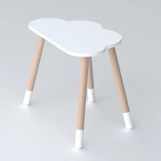 Детский столик облачко 46х70х40, стол от 1 года для ребенка, белый