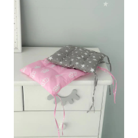 Подушка мягкая для детского стульчика 23х28, синяя