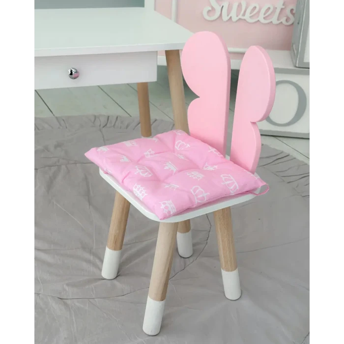 Подушка м'яка для дитячого стільчика 23х28, синя