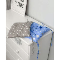 Подушка мягкая для детского стульчика 23х28, синяя