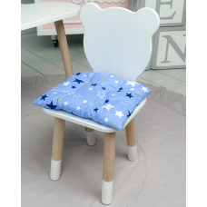 Подушка мягкая для детского стульчика 23х28, синяя