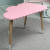 Детский стол облачко 46х70х40, столик трюмо для девочек, розовый