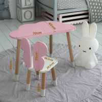 Детский стол облачко 46х70х40, столик трюмо для девочек, розовый