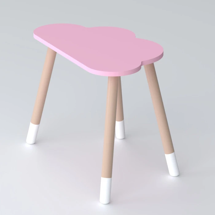 Детский стол облачко 46х70х40, столик трюмо для девочек, розовый