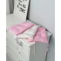 Подушка мягкая для детского стульчика 23х28, белая