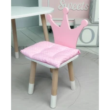 Подушка м'яка для дитячого стільчика 23х28, біла