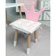 Подушка мягкая для детского стульчика 23х28, белая