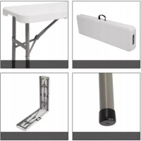 Скамейка садовая складная Bonro BS 183-2 белая