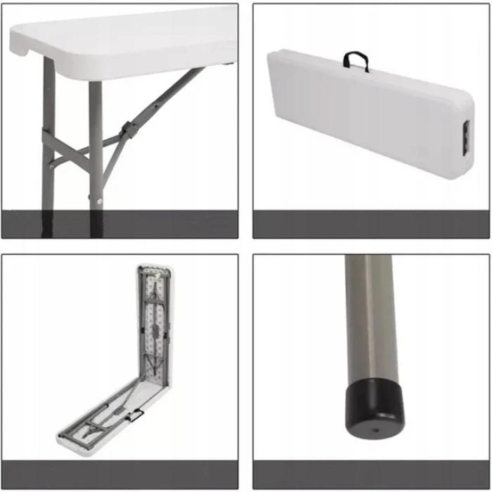 Лавка садова складна Bonro BS 183-2 біла