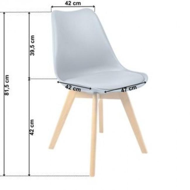 Кресло Bonro B-487 серое 4U