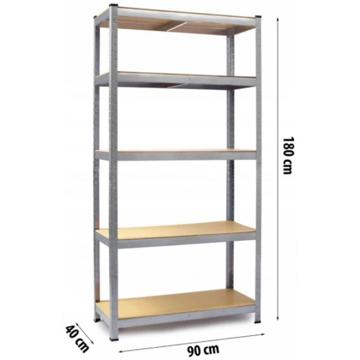 Стелаж металевий 180х90х40см Siker GoodTool G9040 5 полиць