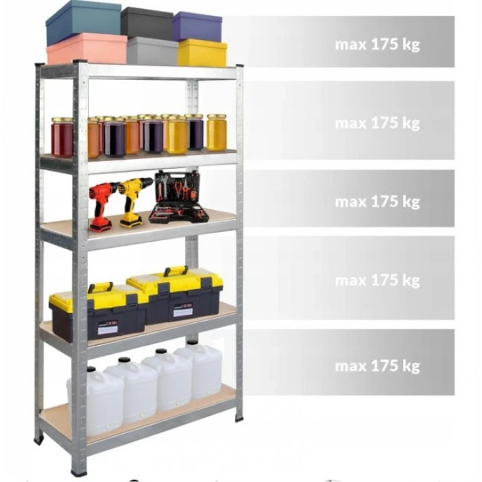 Стелаж металевий 180х90х40см Siker GoodTool G9040 5 полиць