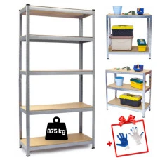 Стелаж металевий 180х90х40см Siker GoodTool G9040 5 полиць