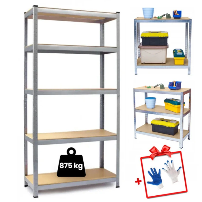 Стелаж металевий 180х90х40см Siker GoodTool G9040 5 полиць