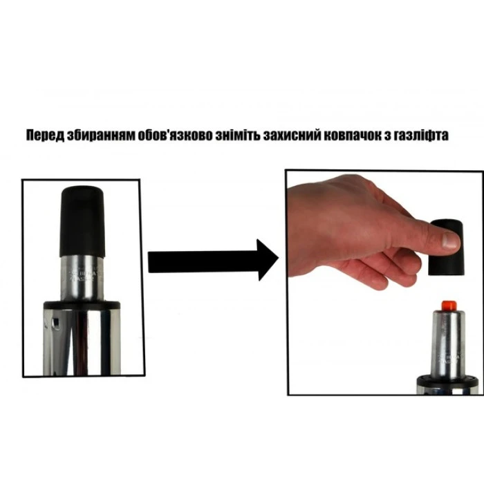 Крісло табурет на колесах зі спинкою кругле Bonro B-494 чорне