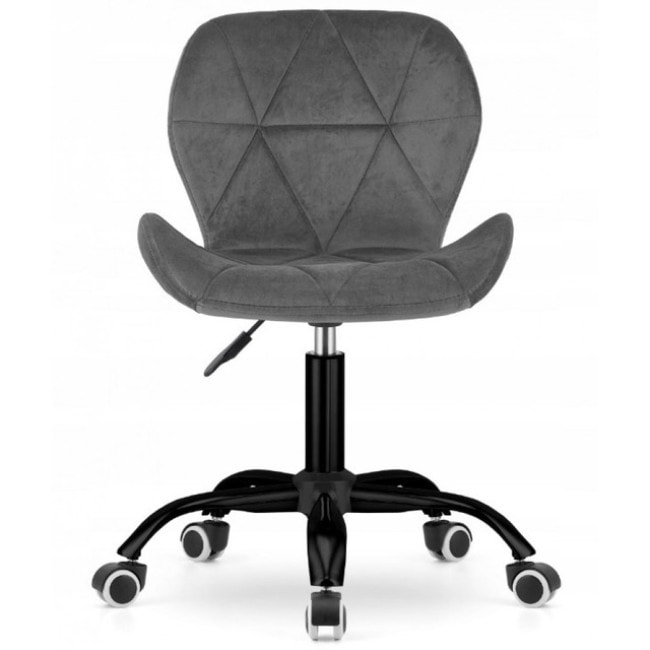 Крісло на колесах Bonro B-531 велюр сіре (чорна основа)