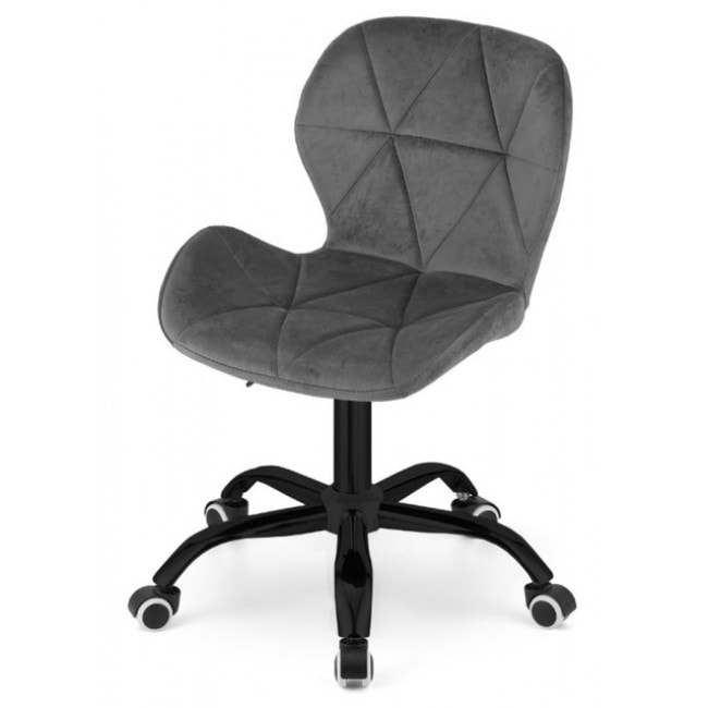 Крісло на колесах Bonro B-531 велюр сіре (чорна основа)