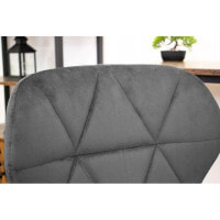 Кресло на колесах Bonro B-531 велюр серое (черное основание)