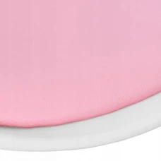 Крісло офісне, комп'ютерне Bonro B-881 біле з рожевим сидінням