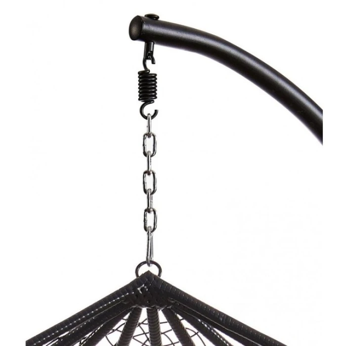 Підвісне крісло-гойдалка кокон Bonro 329 L (чорно-сіре)