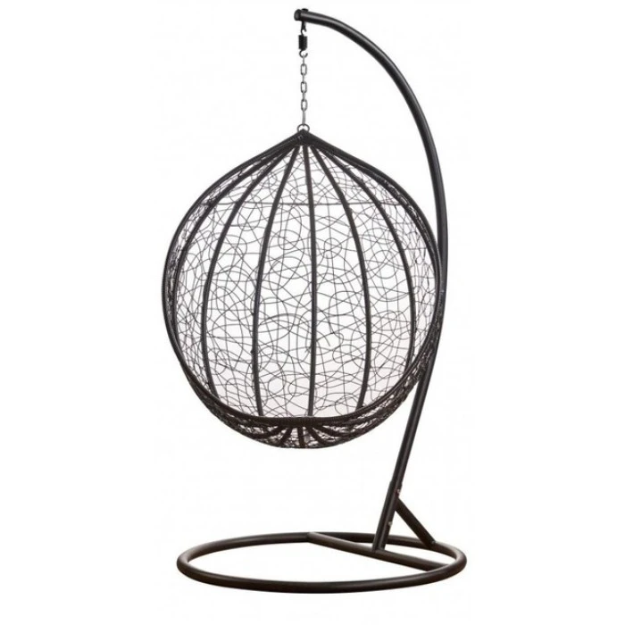 Підвісне крісло-гойдалка кокон Bonro 329 L (чорно-сіре)