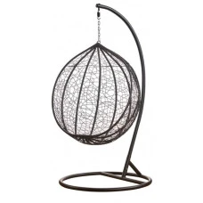 Підвісне крісло-гойдалка кокон Bonro 329 L (чорно-сіре)