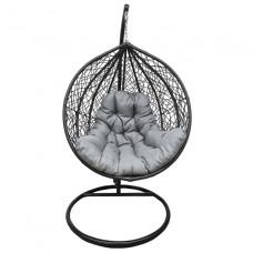 Подвесное кресло-качалка кокон Bonro 329 L (черно-серое)