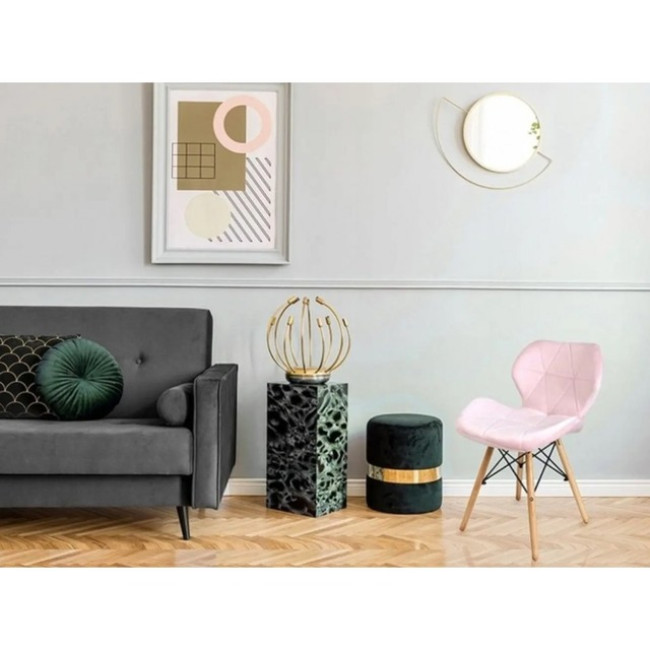 Кресло Bonro B-531 велюр розовое