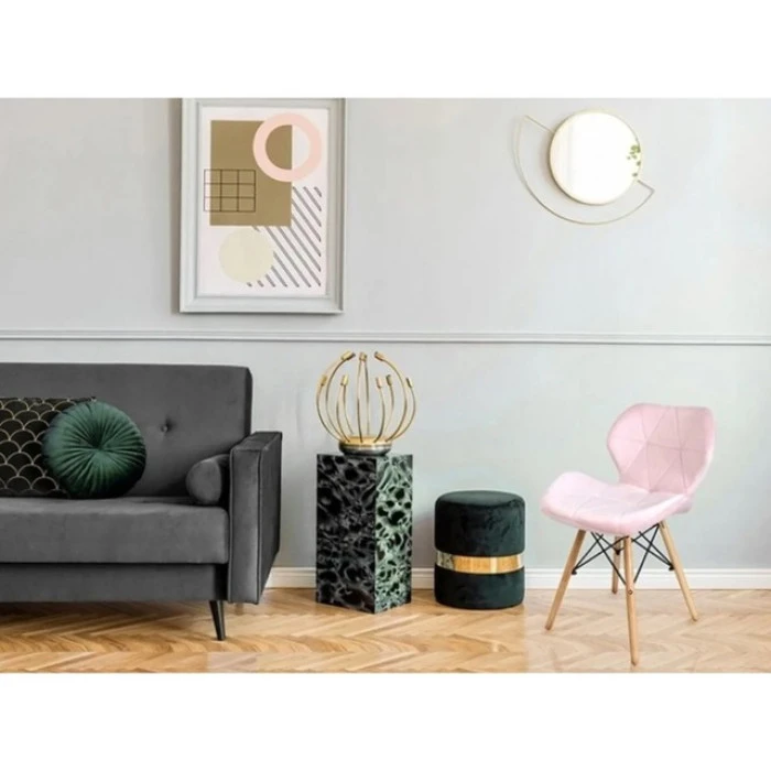 Кресло Bonro B-531 велюр розовое