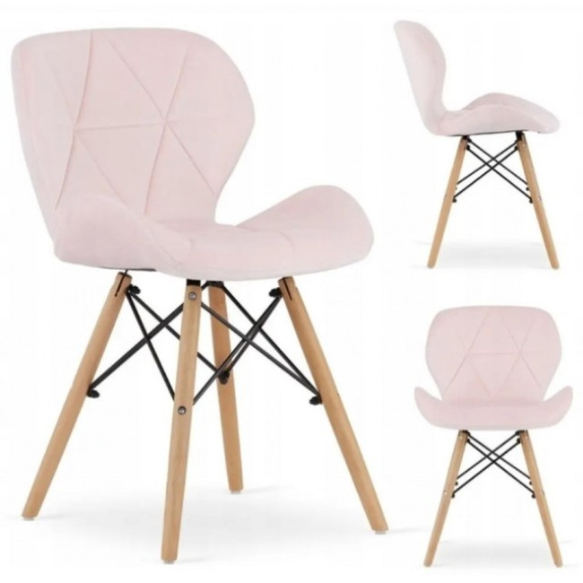 Кресло Bonro B-531 велюр розовое