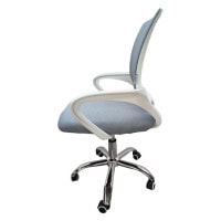 Кресло офисное Bonro 619 бело-серое.