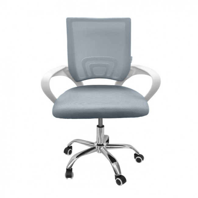 Крісло офісне Bonro 619 біло-сіре